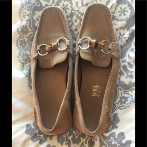 Gucci suede loafers